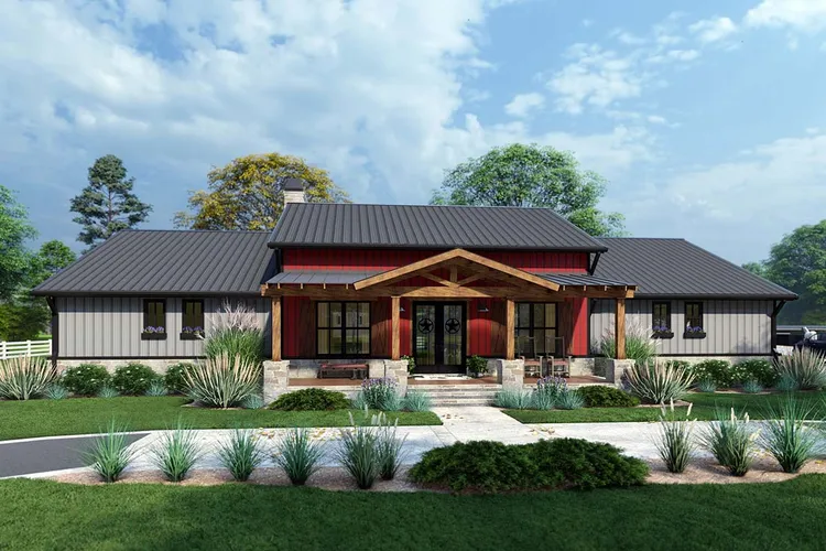 Full Rendering for House Plan #646842