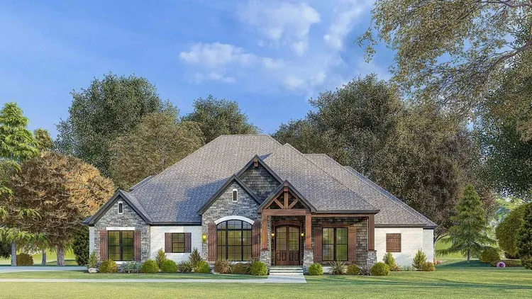 Full Rendering for House Plan #317352