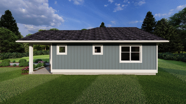 Right Elevation for House Plan #836422
