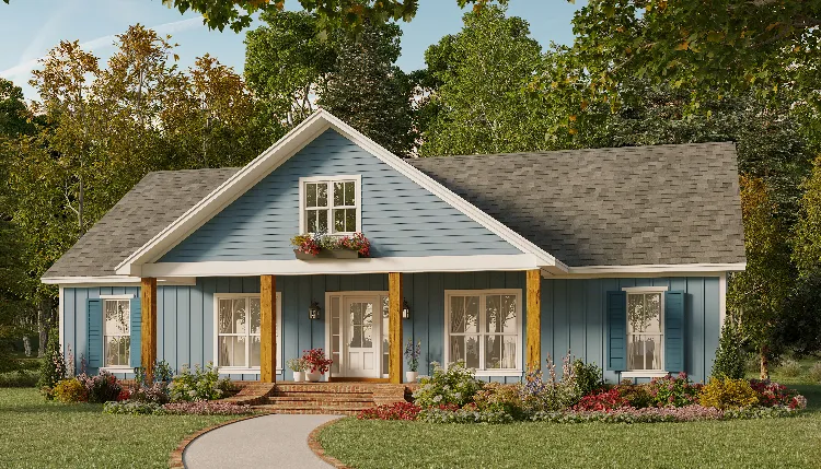 Full Rendering for House Plan #212671