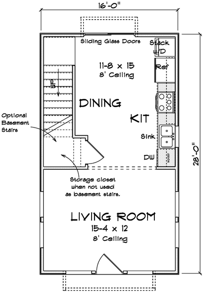 Main Floor Plan for House Plan #246980