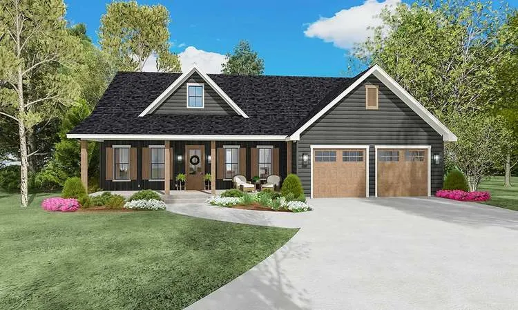 Full Rendering for House Plan #874381