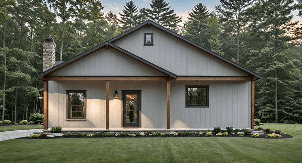 Rear Elevation for House Plan #211181