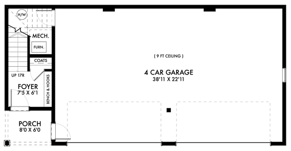 Main Floor Plan for House Plan #597091