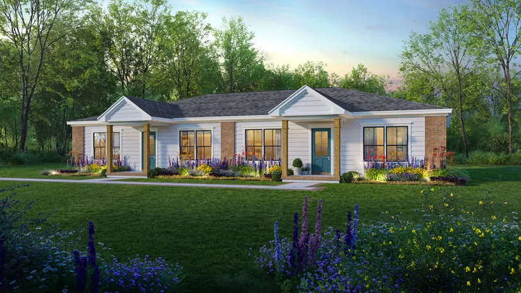 Full Rendering for House Plan #212342