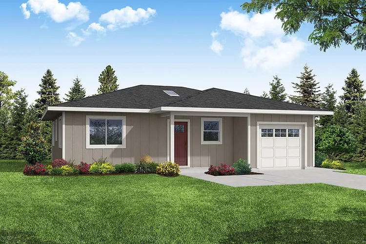 Full Rendering for House Plan #340800