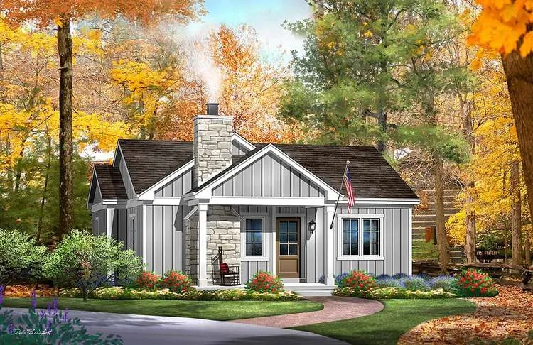 Full Rendering for House Plan #417790