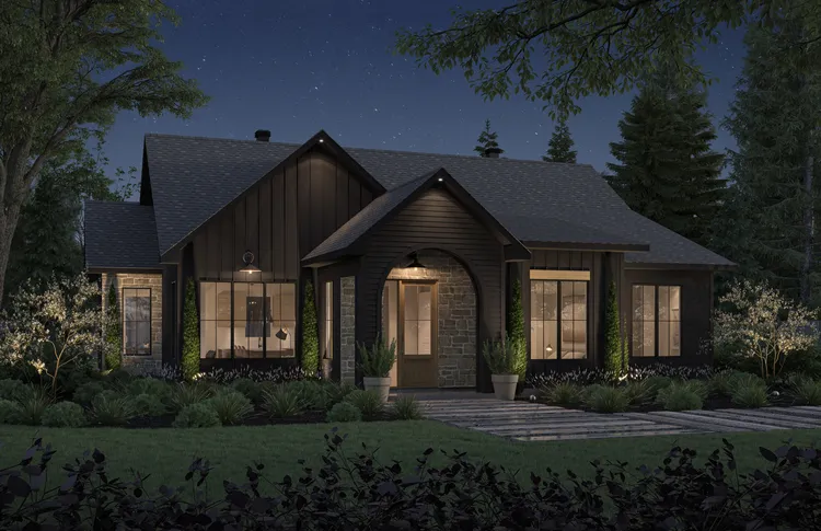Full Rendering for House Plan #142161
