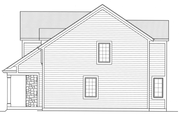 Right Elevation for House Plan #534861