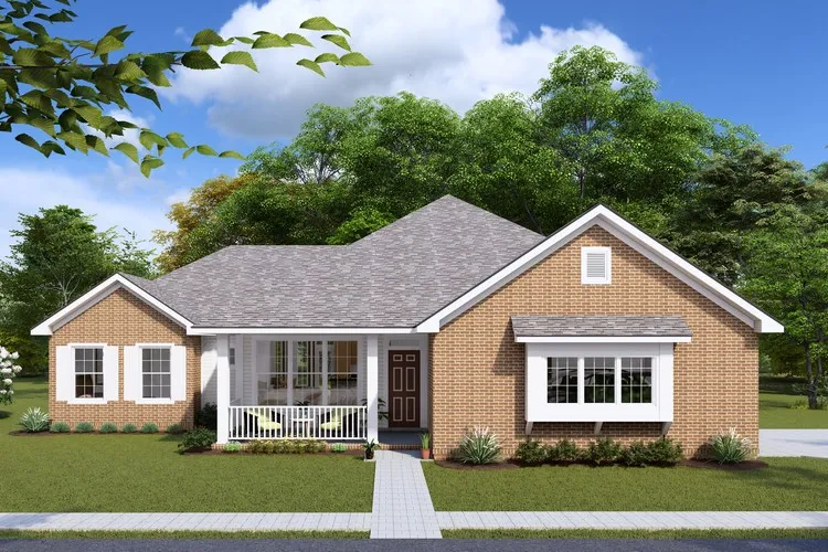 Full Rendering for House Plan #242861