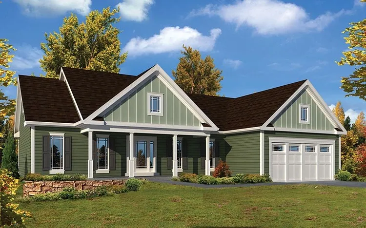 Full Rendering for House Plan #634991