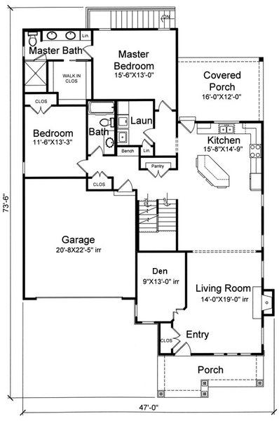 Main Floor Plan for House Plan #533932