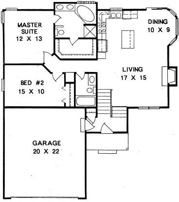 Main Floor Plan for House Plan #354501