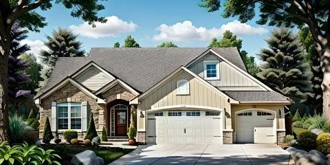 Full Rendering for House Plan #354111