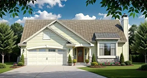 Full Rendering for House Plan #350611