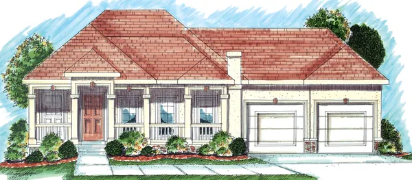 Full Rendering for House Plan #708851