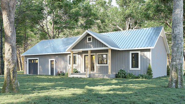 Rear Elevation for House Plan #432131