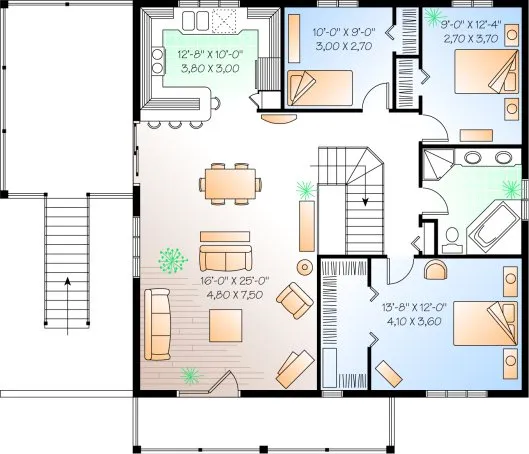 Second Floor Plan for House Plan #145093