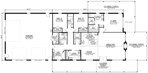 Main Floor Plan for House Plan #756542