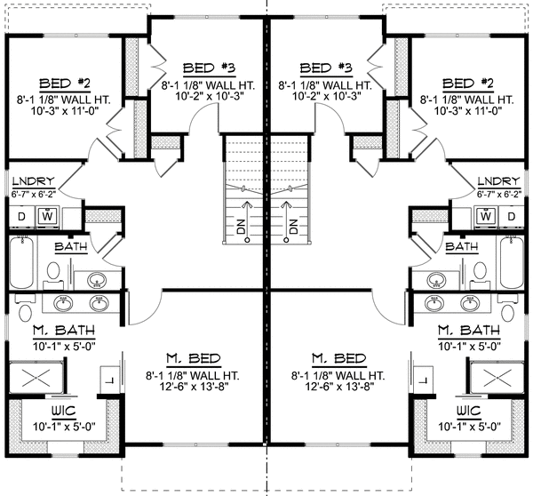 Second Floor Plan for House Plan #750313