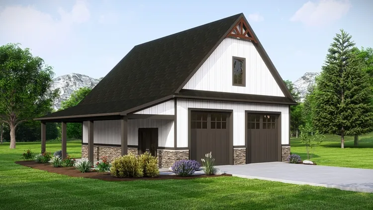 Full Rendering for House Plan #757161