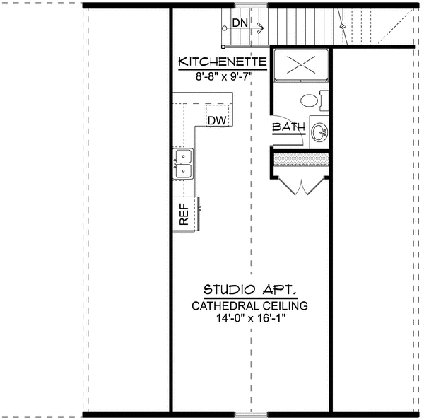 Second Floor Plan for House Plan #757161