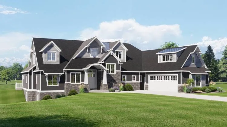 Full Rendering for House Plan #754134