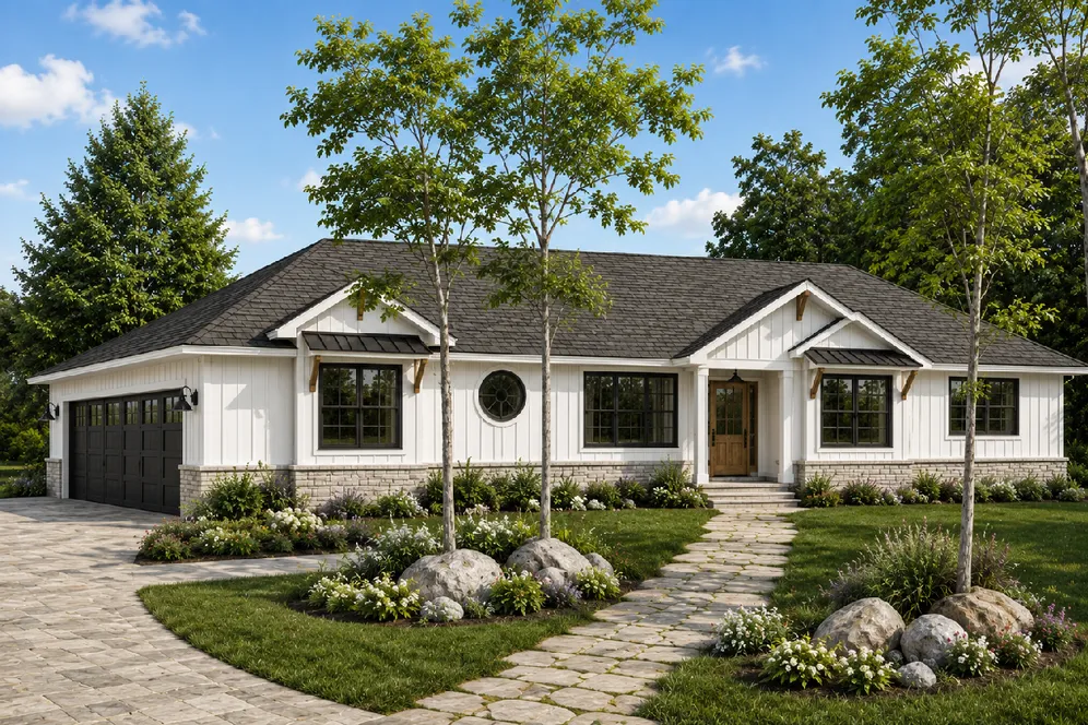 Full Rendering for House Plan #201170