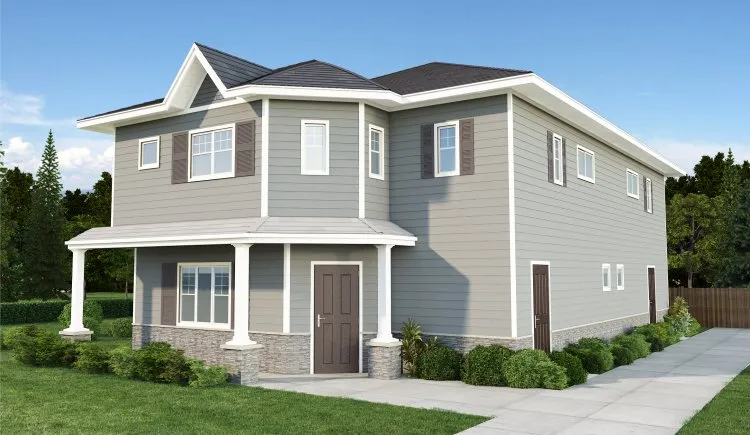 Full Rendering for House Plan #201447