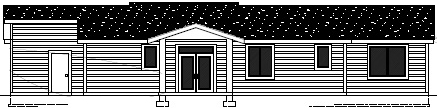 Rear Elevation for House Plan #804751