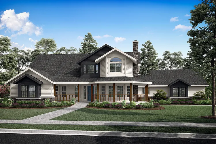 Full Rendering for House Plan #341923