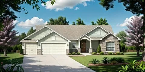 Full Rendering for House Plan #357531
