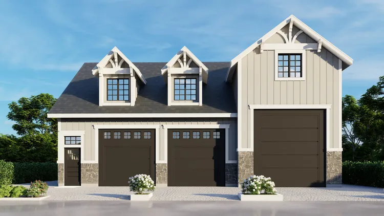 Full Rendering for House Plan #809633