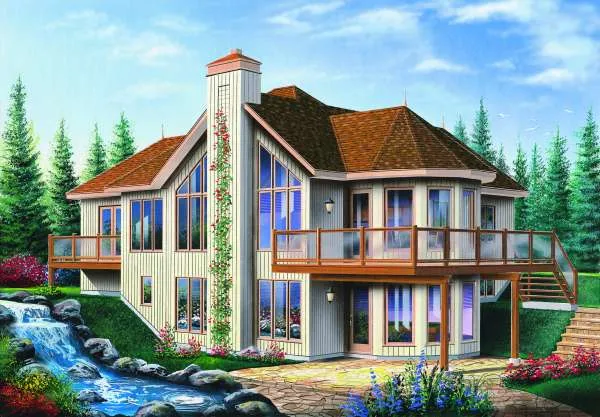 Full Rendering for House Plan #149196
