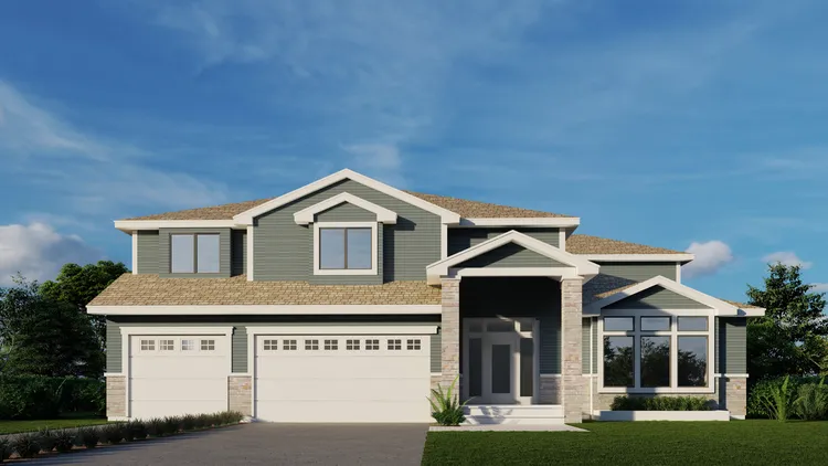 Full Rendering for House Plan #802043