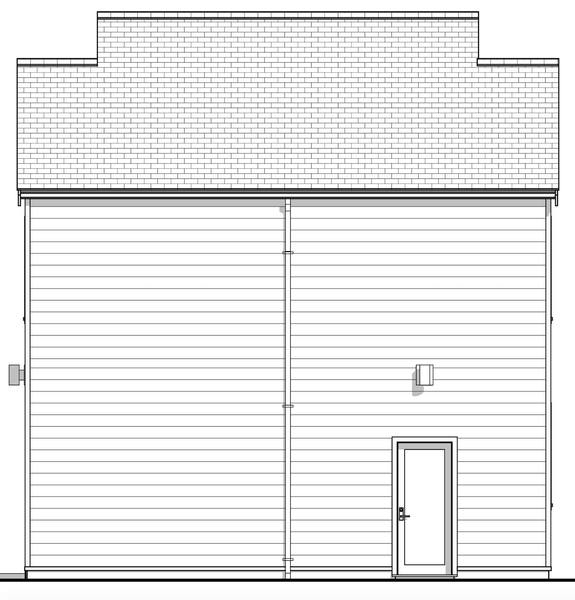 Right Elevation for House Plan #591331