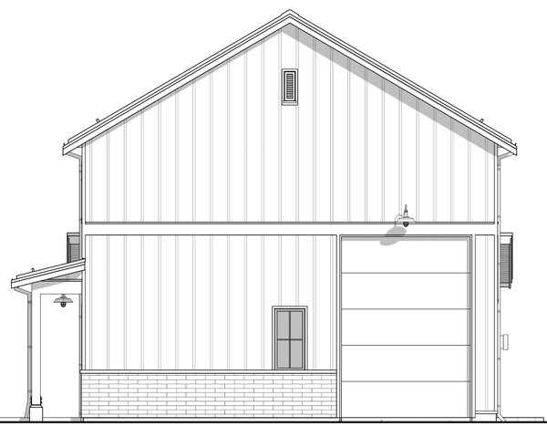 Right Elevation for House Plan #590432