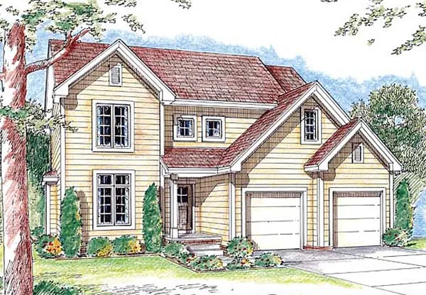 Full Rendering for House Plan #700104