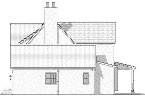 Right Elevation for House Plan #595252
