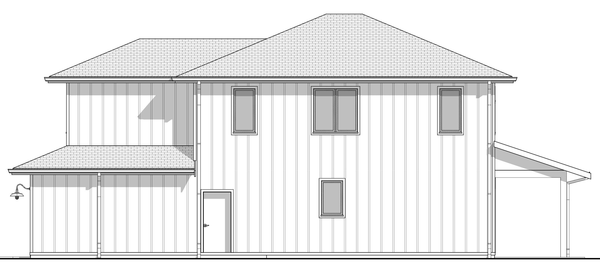 Right Elevation for House Plan #594381