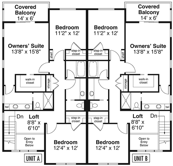 Second Floor Plan for House Plan #342783