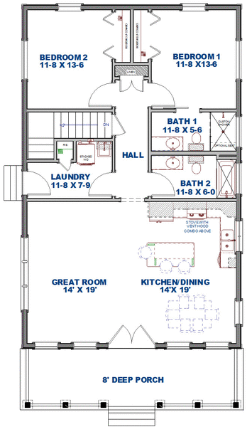 Main Floor Plan for House Plan #438511