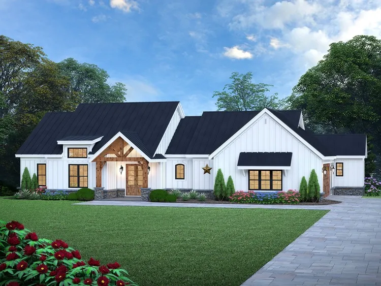 Full Rendering for House Plan #696932