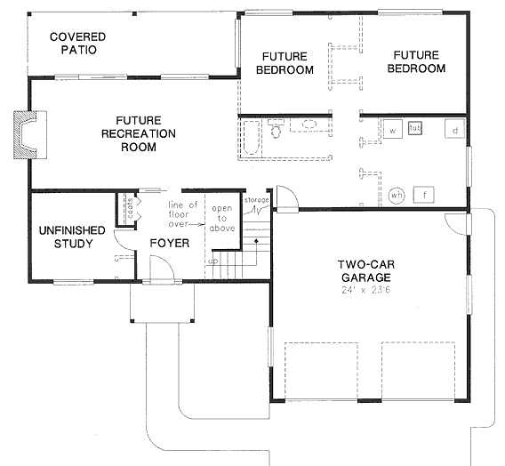 Basement Plan for House Plan #134309