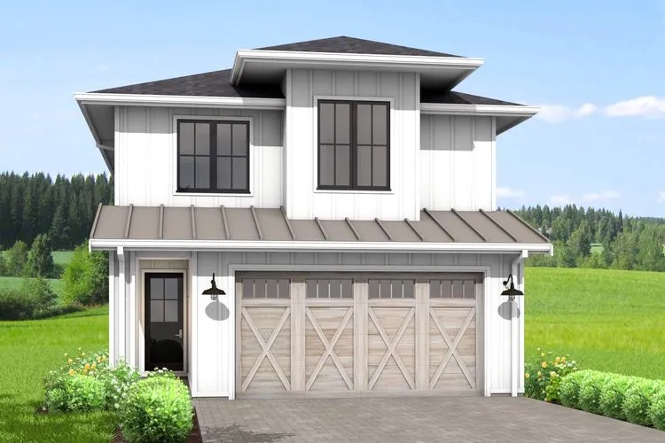 Full Rendering for House Plan #593422