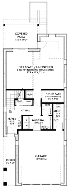 Main Floor Plan for House Plan #593422