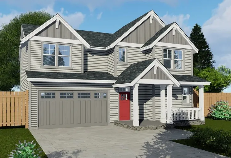 Full Rendering for House Plan #855561