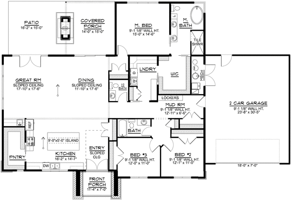 Main Floor Plan for House Plan #752432