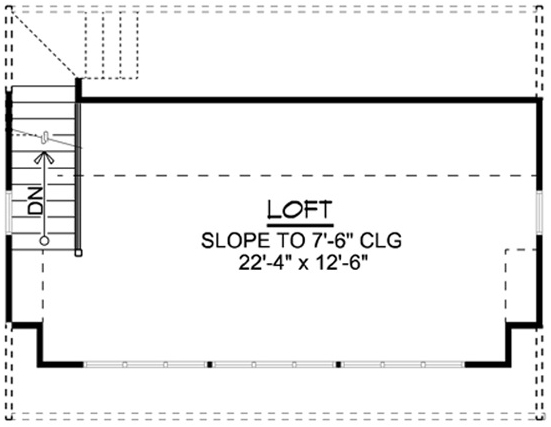 Attic Plan for House Plan #750830