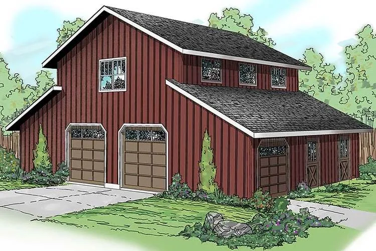 Full Rendering for House Plan #342962